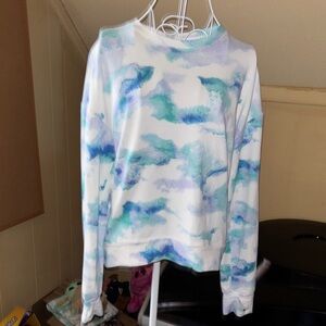 All in Motion Size Medium Watercolor lightweight sweatshirt